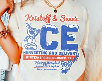 Kristoff & Seven Ice Harvesting Disney On Ice Comfort Color Shirt, Trending Unisex Tee, Disneyland Trip Shirt 2026