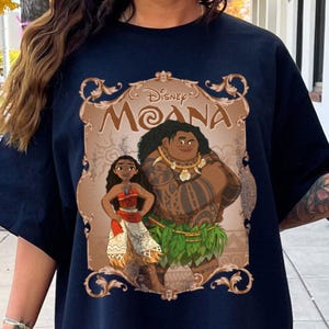 Disney Moana Comfort Color Shirt, Maui Baby Moana Tee, Disney Princess Group T-shirt, Disneyland Trip Shirt 2026 bild 8