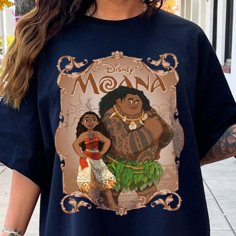 Disney Moana Comfort Color Shirt, Maui Baby Moana Tee, Disney Princess Group T-shirt, Disneyland Trip Shirt 2026 bild 8