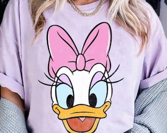 Daisy Duck Big Face Comfort Colors Shirt, Disneyland Trip Apparel