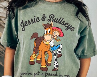 Light Jessie and Bullseye Comfort Color Shirt, Toy Story Friendship Tee, Disneyland Trip Shirt 2026