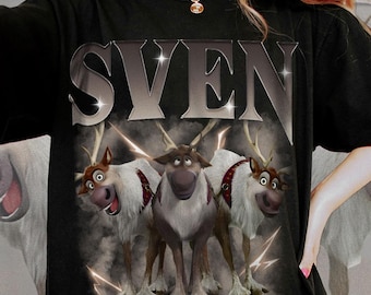 Sven Reindeer Comfort Colors T-Shirt, Retro Disney Vacation Tee