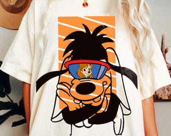 Camiseta de Max Goof y Roxanne Comfort Colors, camiseta retro de dibujos animados.
