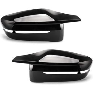 Peut inclure: Une paire de caches de rétroviseurs latéraux de voiture en plastique noir.