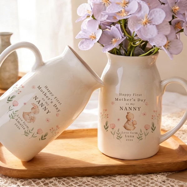 Mothers Day Gifts, Personalised Vase, Gift For Her, Gift For Mum, Ceramic Vase, Personalised Gifts, Custom Gifts, Mum Gifts