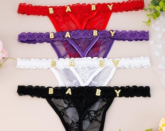 String personnalisé avec prénom, String prénom personnalisé, String pour initiales, Strings prénom, Sous-vêtements prénom, Cadeau d'anniversaire pour mari, Cadeaux d'anniversaire