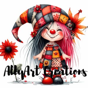 Fall Gnome Clipart Bundle - Autumn Gnome Art - Cute Gnomes JPG for Thanksgiving - High Quality Digital Download- Commercial Use