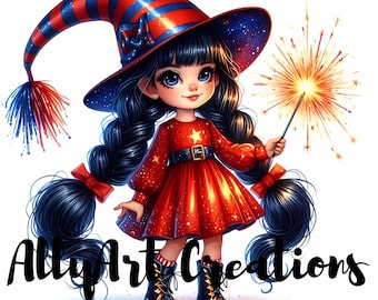 4th of July Gnome Clipart - American Pride JPG - Gnomes Sublimation Design - Instant Download for Crafts