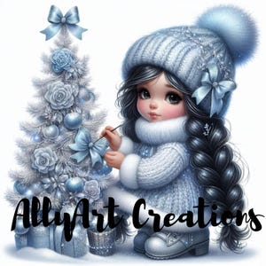Christmas Gnomes Clipart - Watercolor Christmas Gnomes- Gnome Clipart - Gnome Sublimation- Christmas Cards- Papercraft Junk Journal