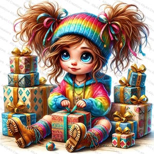 Schrullige Geburtstagskind Clipart - lustige Aquarell Designs - digitaler Download für Scrapbooking - süße Geburtstag Kunst