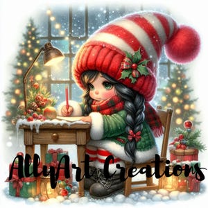 Christmas Gnomes Clipart - Watercolor Christmas Gnomes- Gnome Clipart - Gnome Sublimation- Christmas Cards- Papercraft Junk Journal