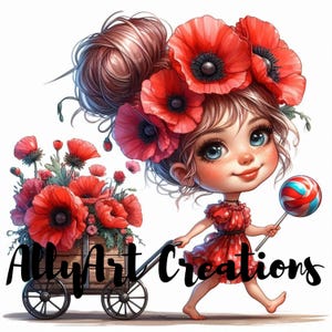 Spring Gnomes Clipart Bundle - High Quality JPGs Download - Instant Digital Download - Card Making- Commercial Use