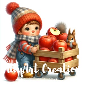 Fall Gnome Clipart Bundle - Autumn Gnome Art - Cute Gnomes JPG for Thanksgiving - High Quality Digital Download- Commercial Use