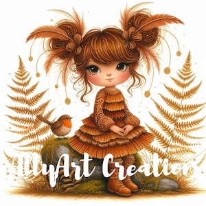 Fall Gnome Clipart Bundle - Autumn Gnome Art - Cute Gnomes JPG for Thanksgiving - High Quality Digital Download- Commercial Use