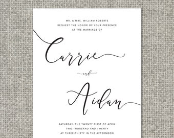 Ginger Mint Invitation