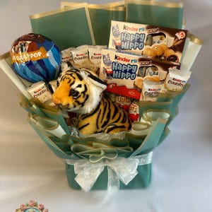 Essbarer Blumenstrauß für Kinder zum Geburtstag,  als besonderen Anlass .