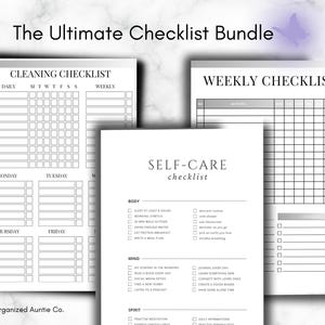 The Ultimate Checklist Bundle - Etsy
