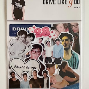 The 1975 DRIVE LIKE I DO -Inspired Pack 2 – 10 Fan Art Vinyl Stickers, Matty Healy, Band Merch, Ross MacDonald, Adam Hann, George Daniel