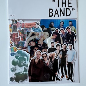 Lot de 2 - 8 autocollants en vinyle inspirés de l'année 1975, Matty Healy, Band Merch, Ross MacDonald, Adam Hann, George Daniel
