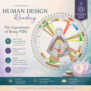 Personal Human Design Reading - Professional Custom Report | Self-Reflective Guide | Bodygraph Overview