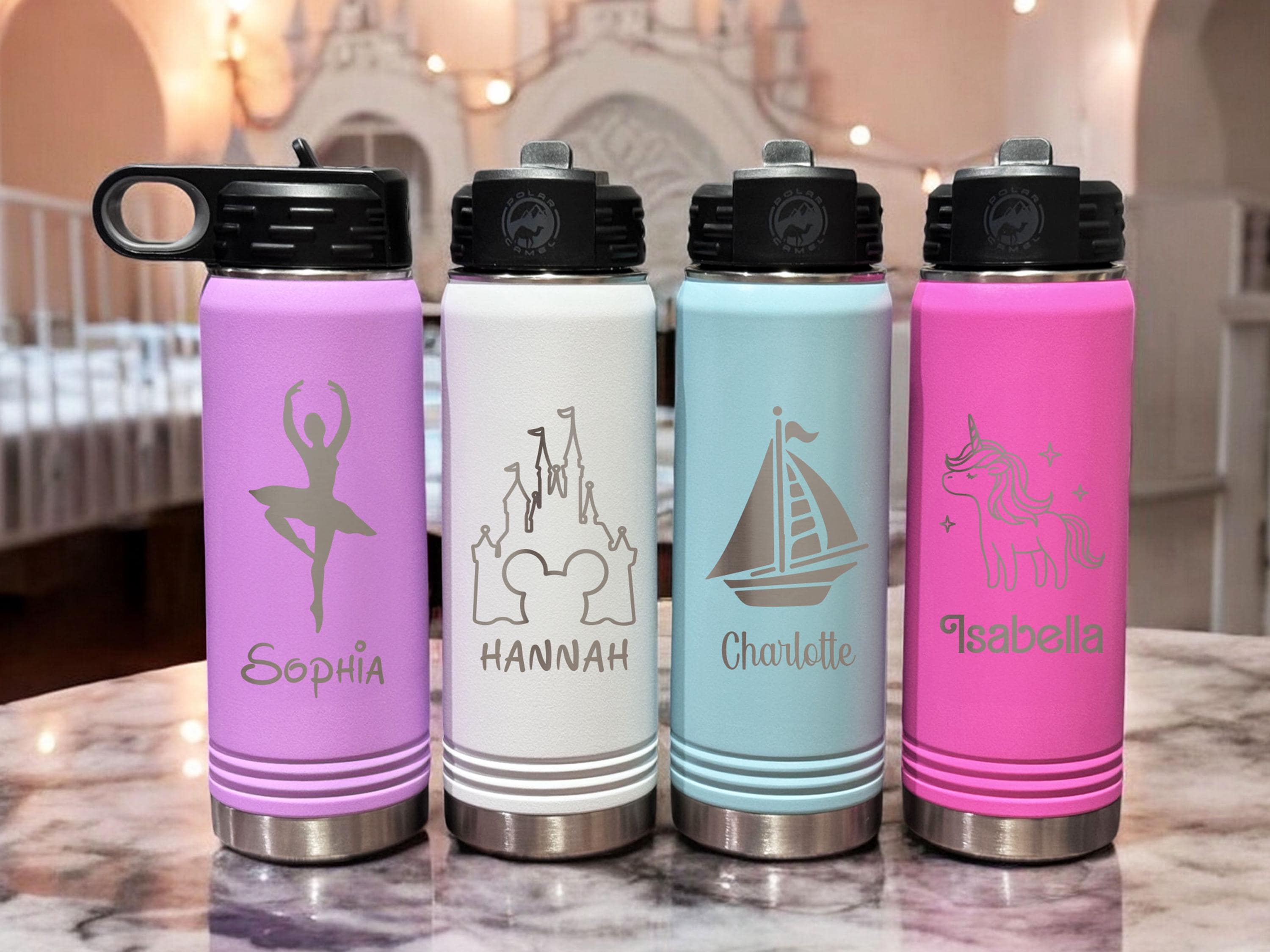 Personalized Kids Water Bottle With Straw, Back to School, First Family ...