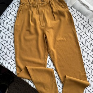 Vintage ESCADA Margaretha Ley High Waist Brown Trousers – Luxury Tailored Pants