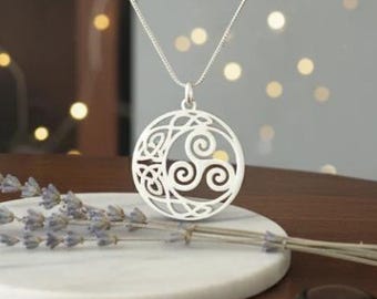 Celtic Triskelion Necklace | Spiritual Balance Pendant | Mystical Symbol Jewelry