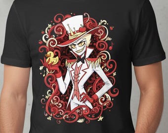 T-Shirt Lucifer Hazbin Hotel Unisex | Lucifer Hazbin Hotel Sweatshirt | TV Series Merchandise | Alternative Demonic T-Shirt | Fan Apparel