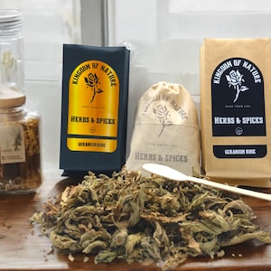Aromatische Geranien-Rosenblätter - Ideal für die Herstellung von Tees und die entspannende Aromatherapie