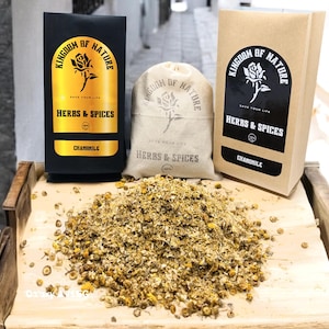 200g Chamomile Organic Dried Chamomile Flowers - Handpicked & Dried for Teas, Skincare, Crafting