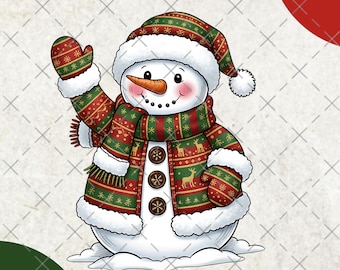 Patchwork sneeuwpop png, Merry Christmas png, kerst patchwork png, kerst png, kerst coquette xmas png, digitale download