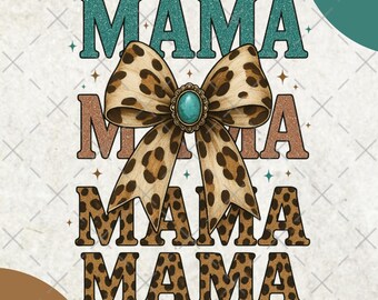 Western Mama Png, Kokette Mama Png, Nana Mimi Coquette Western Png, Mama Kuh Druck, Howdy Western Png, Rindsleder, Türkis, Cowgirl