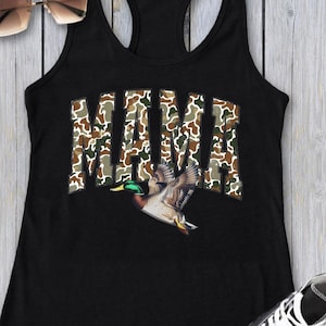 Camo Mama PNG, Mother's Day PNG, Flying Mallard Duck PNG, Duck Hunting Sublimation Design, hunting mom png, digital download image 3