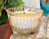 Vintage Pressed Glass Condiment Bowl Soy Wax Candle,YOUR SCENT CHOICE,Homemade,Hand Poured,House Warming Gift,Hostess Gift,Birthday,Bridal