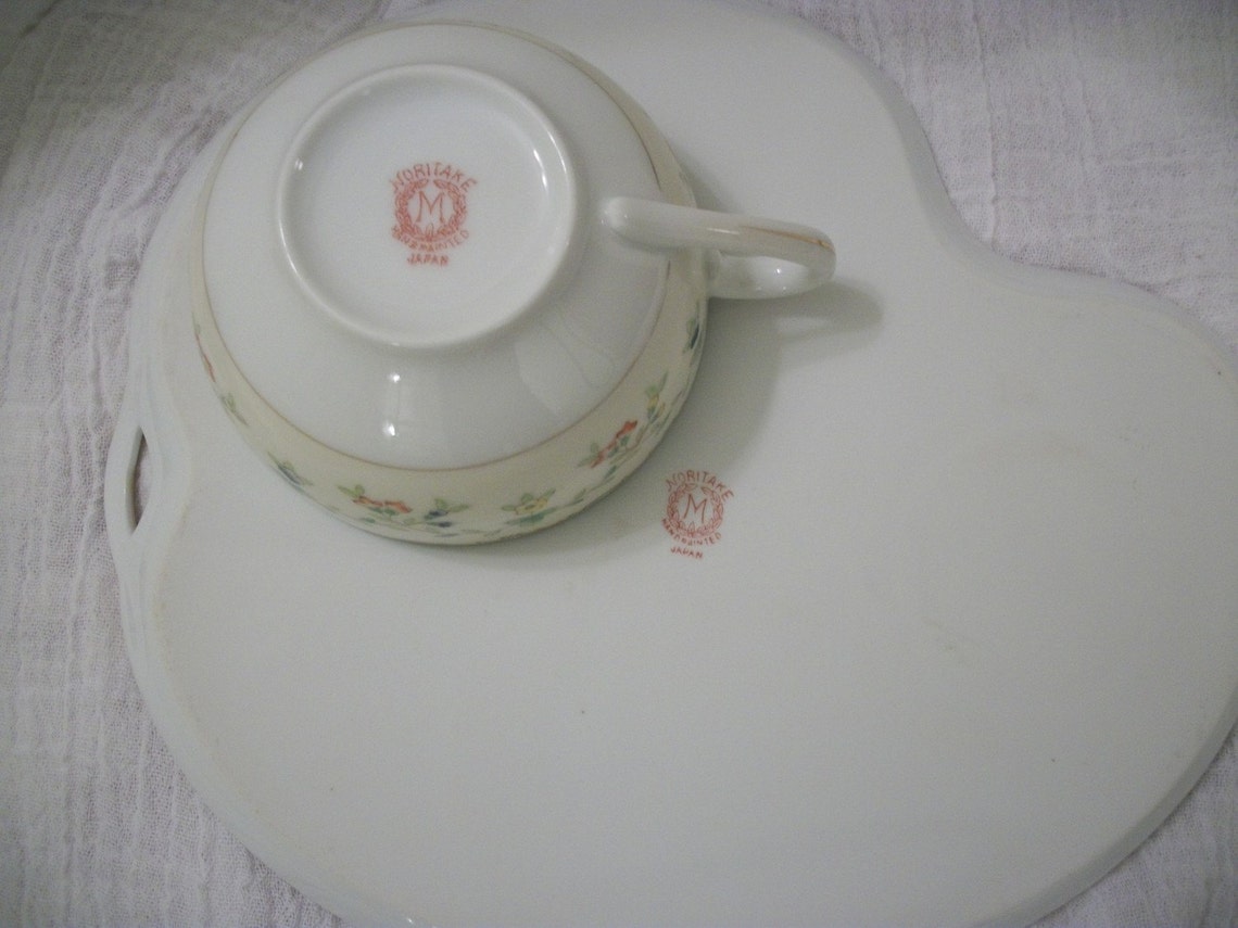 Vintage Noritake made in Japan Handpainted Snack Set Set of Etsy
