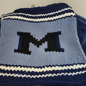 Manta gruesa con letras personalizable