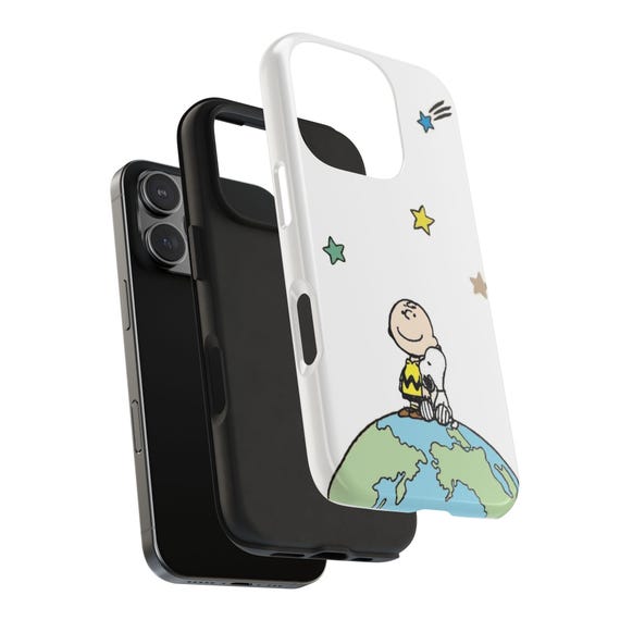Snoopy and Charlie Brown Tough Phone Case, Peanuts Cartoon Character Gift -  Etsy Israel