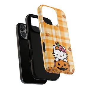 Hello Kitty Pumpkin Phone Case, Halloween Fall Accessories image 6