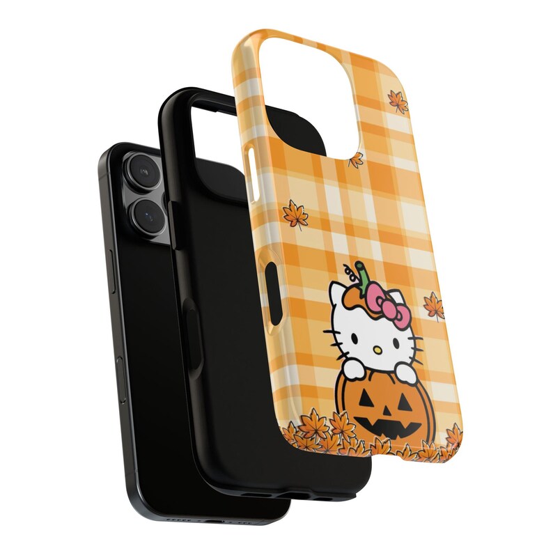 Hello Kitty Pumpkin Phone Case, Halloween Fall Accessories image 6