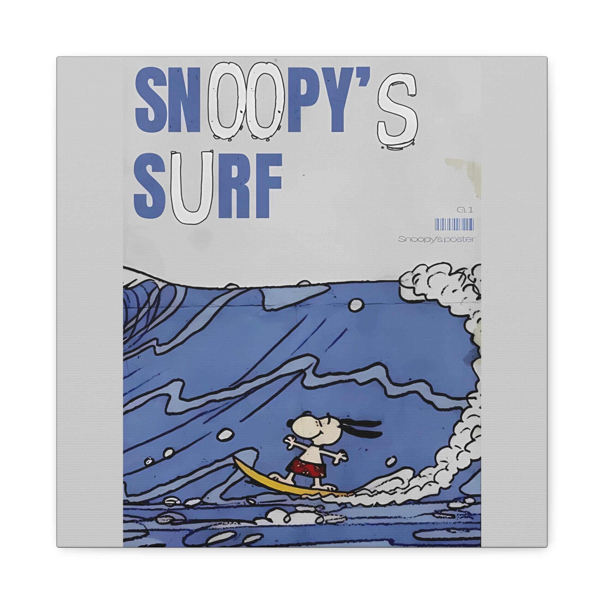 SURF'S UP PEANUTS スヌーピー　キャンバス　アート Amazon.com: Open Road Brands Peanuts Snoopy Surf's Up Gallery