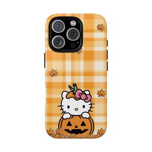 Hello Kitty Pumpkin Phone Case, Halloween Fall Accessories image 4