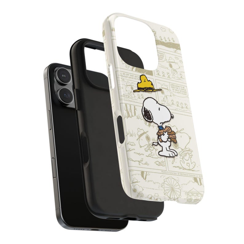 Snoopy Comic Tough Phone Case – Durable, Cartoon Lover Gift image 4