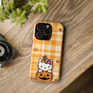 Hello Kitty Pumpkin Phone Case, Halloween Fall Accessories image 7
