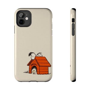 Snoopy Peanuts Cartoon Inspired Tough Phone Cases, Durable Phone Covers, Fun Pet Accessories, Cartoon Phone Case, Cute Gift for Dog Lovers