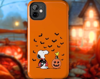 Halloween Snoopy Tough Phone Case, Cartoon Character Design