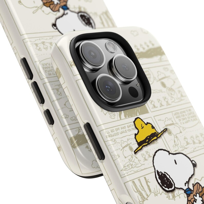Snoopy Comic Tough Phone Case – Durable, Cartoon Lover Gift image 3