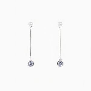 Druppeloorbellen met parel en zirkonia S925 Zilveren oorbellen in Franse stijl Dior Chanel Tiffany Swarovski Pandora diamanten oorbellen Lange oorbellen