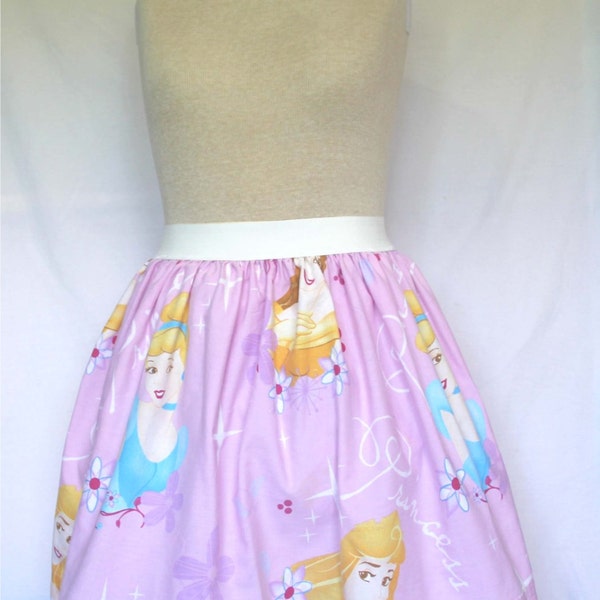 Disney Princess Ladies Skirt from upcycled fabric - - Large 30" - 34" waist