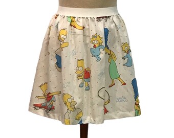 Simpsons-damesrok van geüpcycled materiaal - taille 36 - 42 inch