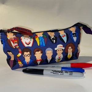 Doctor Who Zipper Pouch 8&quot; x 4&quot; x 1.5&quot;